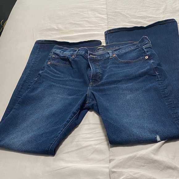 Express 70’s Flare Indigo Denim Jeans -12L - Picture 2 of 10